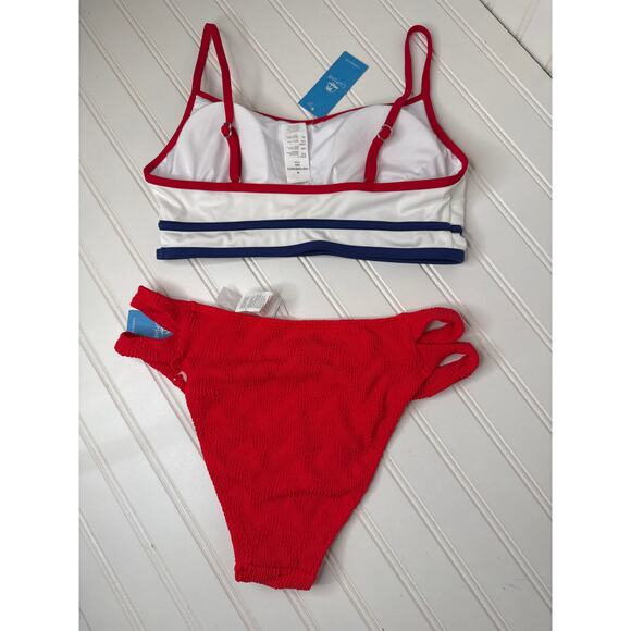 NWT Cupshe Two Peace Swimsuit Bikini Set Bralette Triangle High Waisted BUNDLE M - Picture 5 of 5
